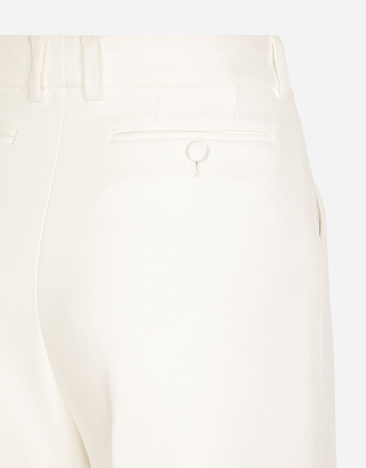 Dolce&Gabbana Расклешенные брюки из двойного крепа белый FTC0VTFURF3