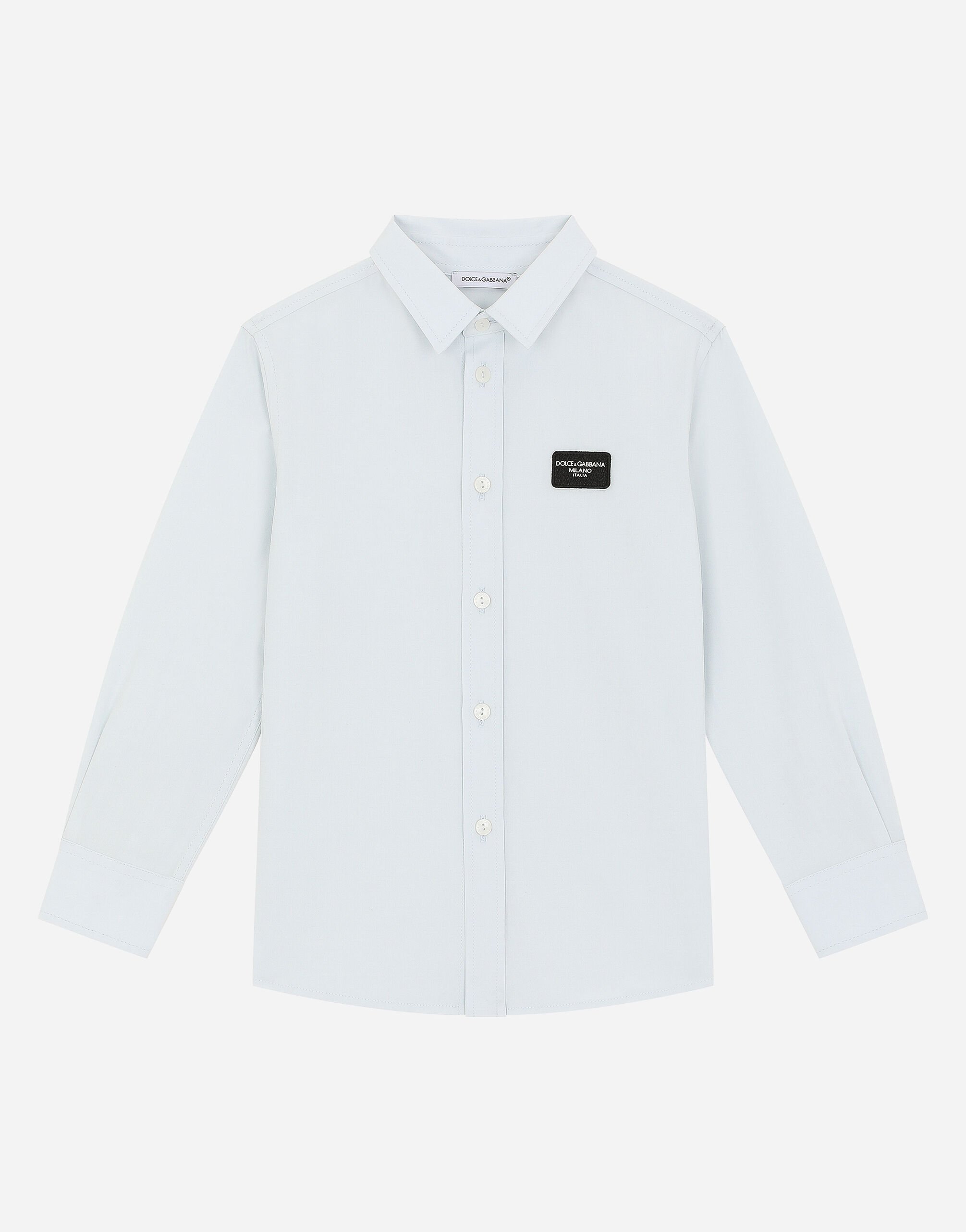 Dolce & Gabbana Cotton poplin shirt Beige L44S02G7NWR