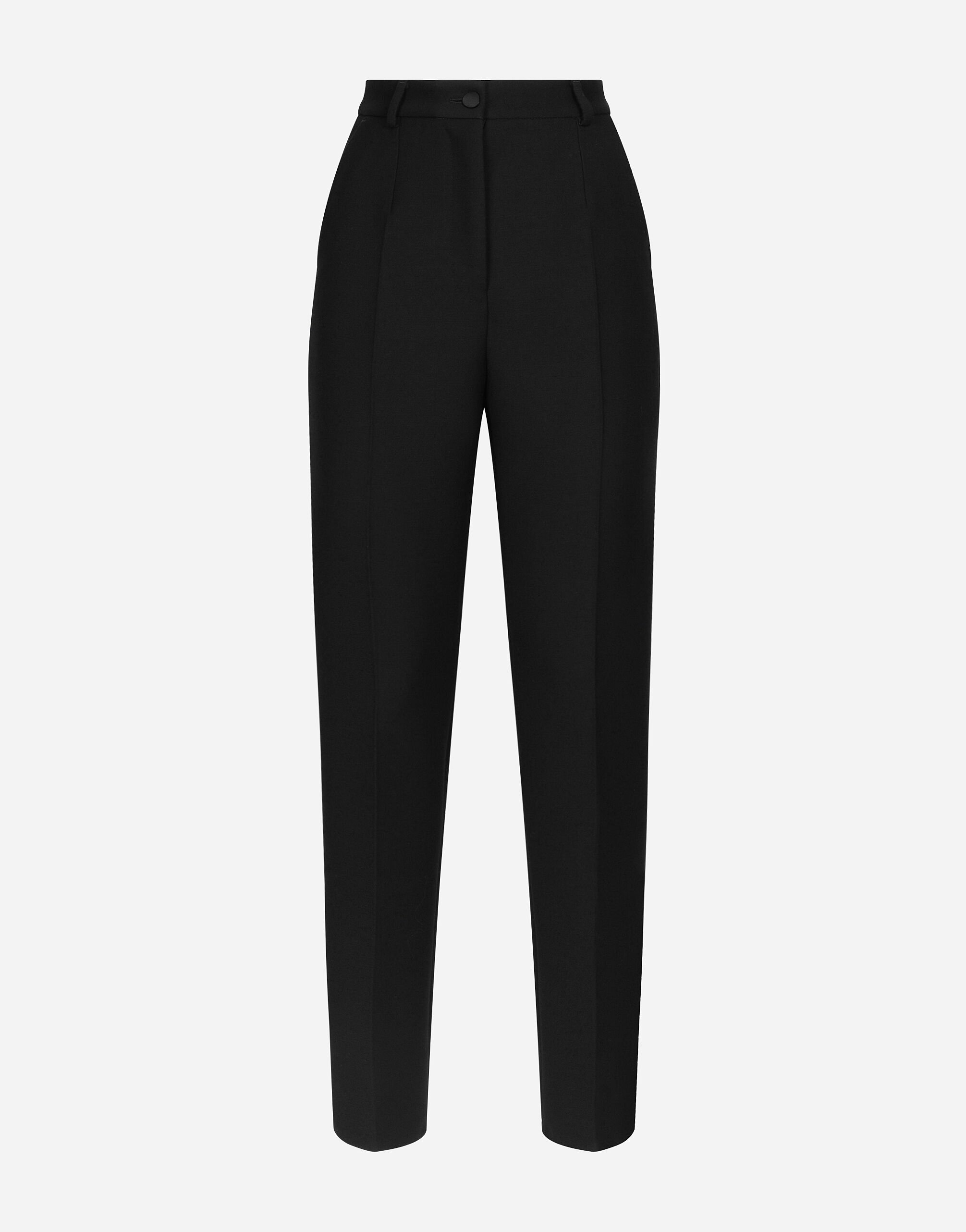 ${brand} Tailored wool gabardine tuxedo pants ${colorDescription} ${masterID}