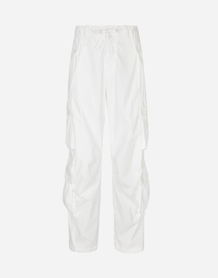 Dolce & Gabbana Poplin cargo pants White GV9CHTHUMQ4