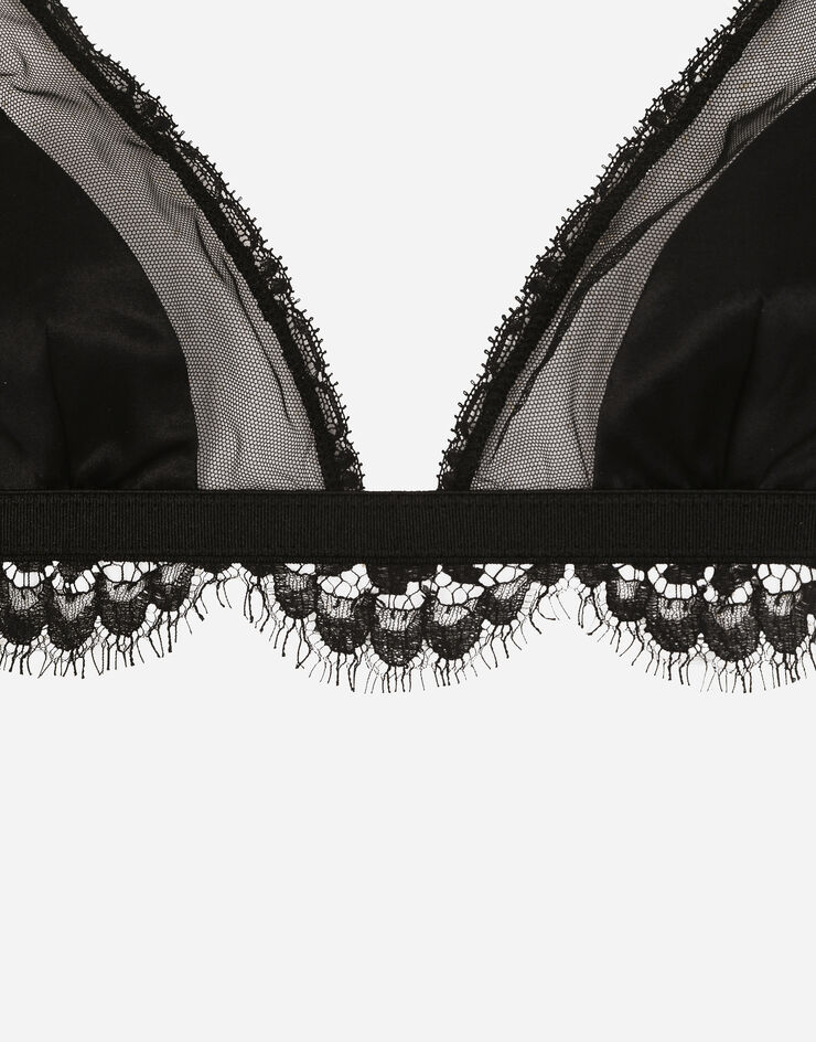 Lace bralette in black - Dolce Gabbana