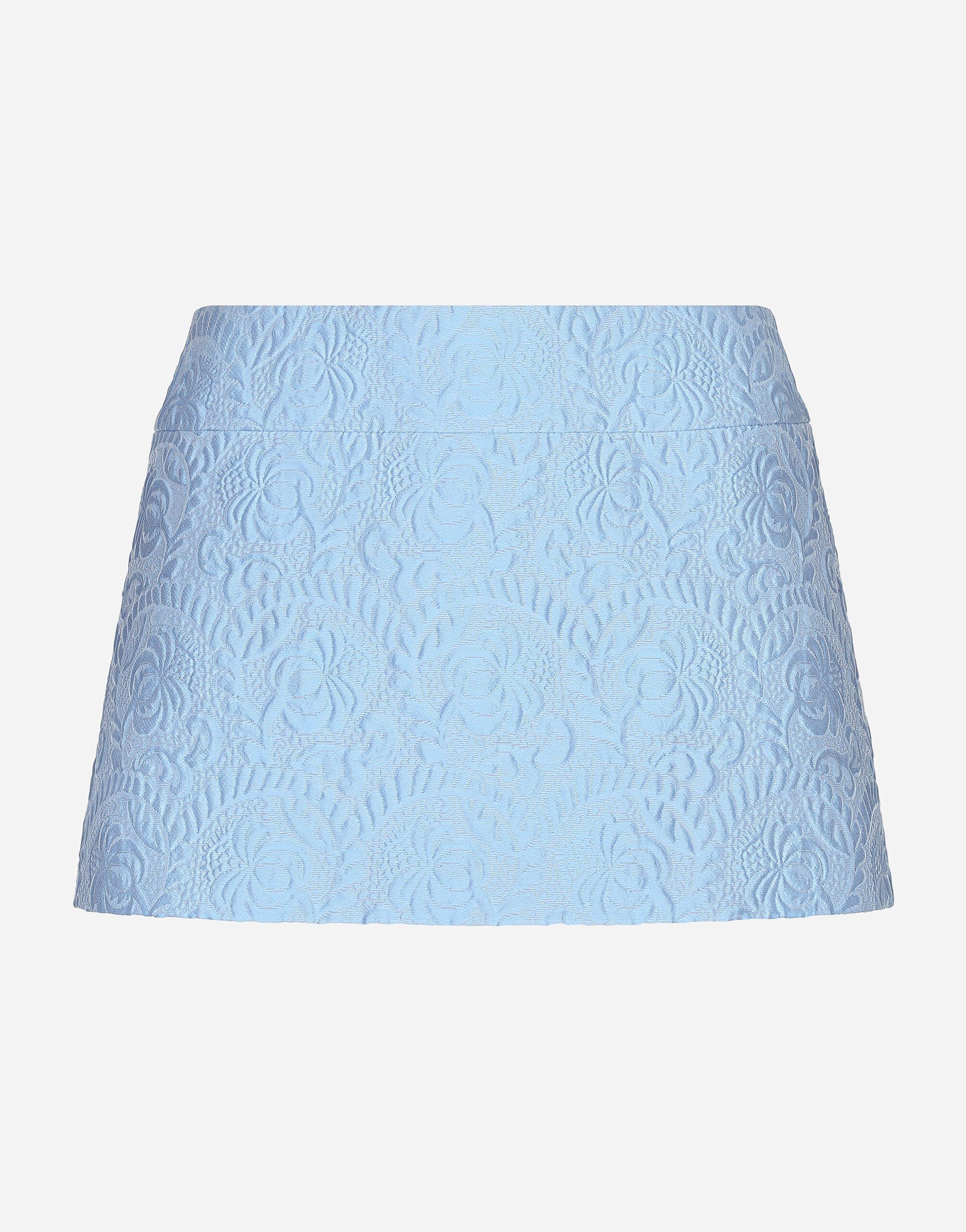 ${brand} Floral quilted jacquard miniskirt ${colorDescription} ${masterID}