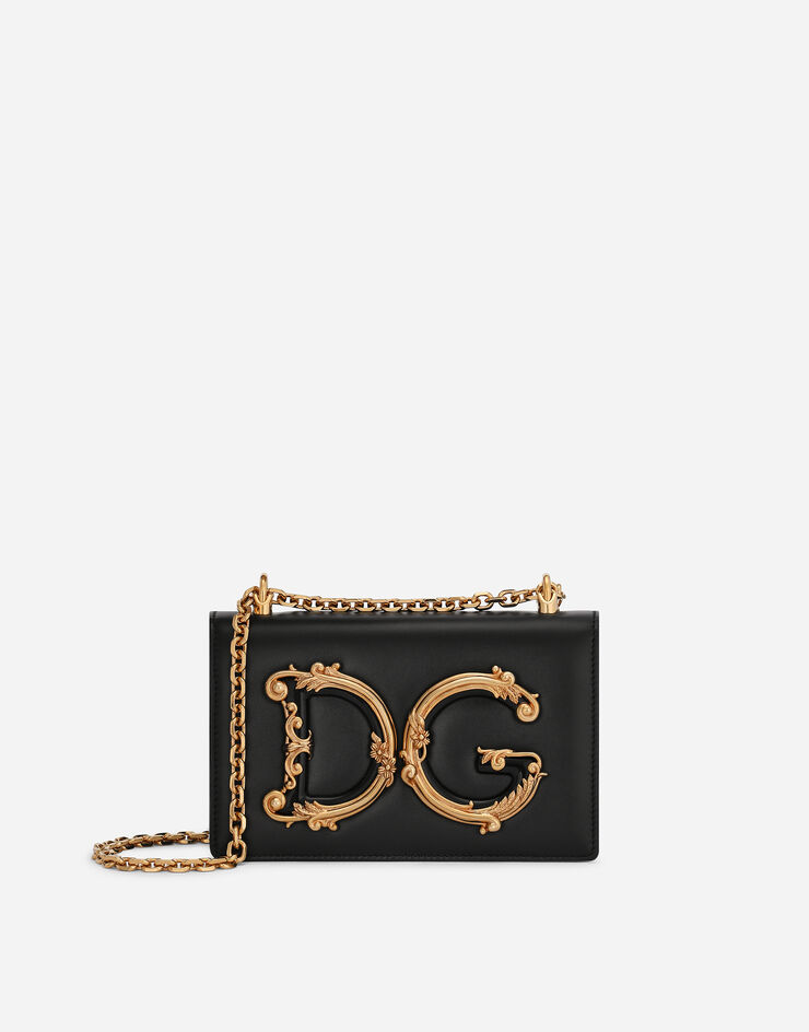 Dolce & Gabbana 나파 가죽 DG 걸스 숄더백 블랙 BB6498AZ801