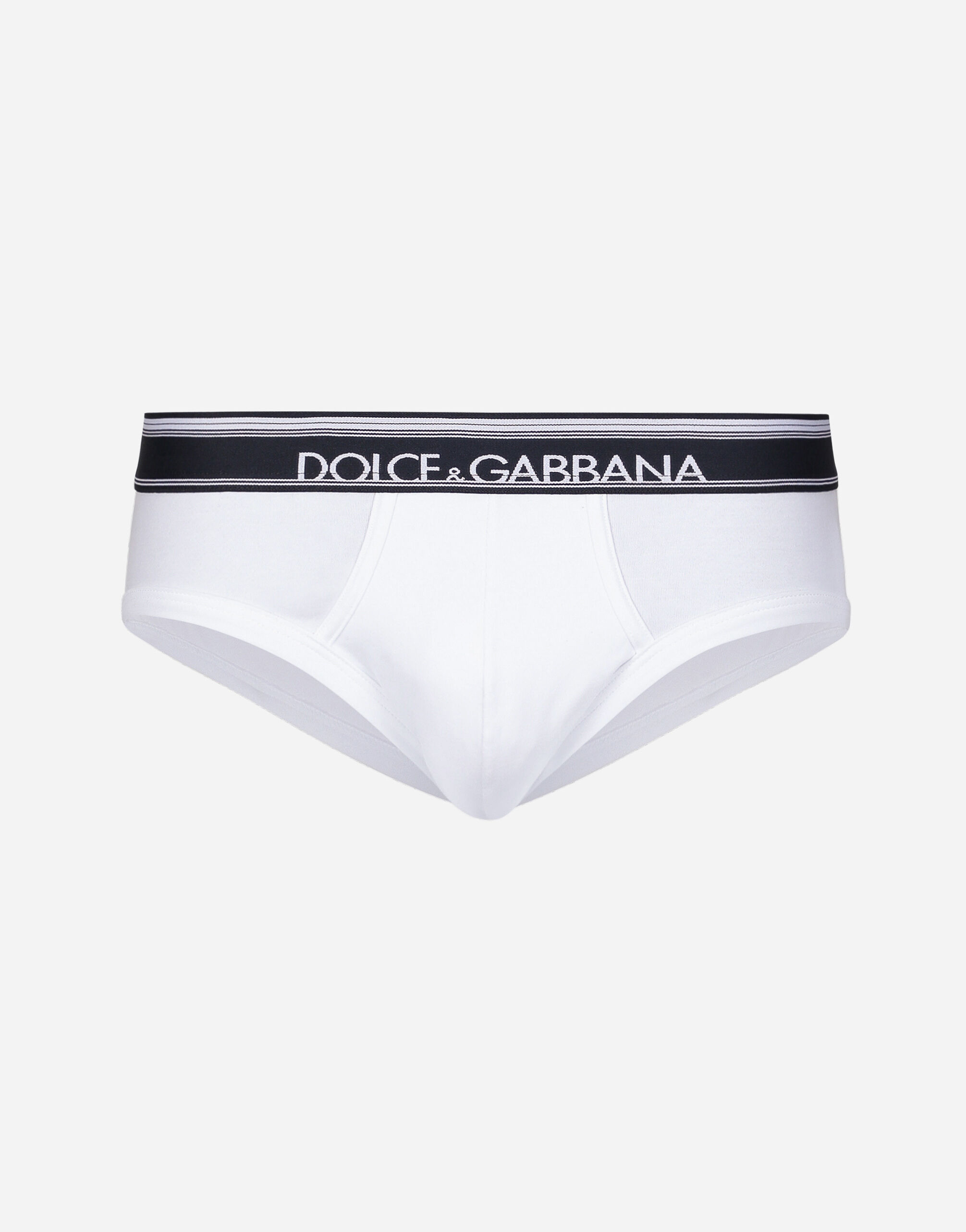 Dolce & Gabbana Mid-length two-way stretch cotton briefs two-pack Print G031TTHI1SV