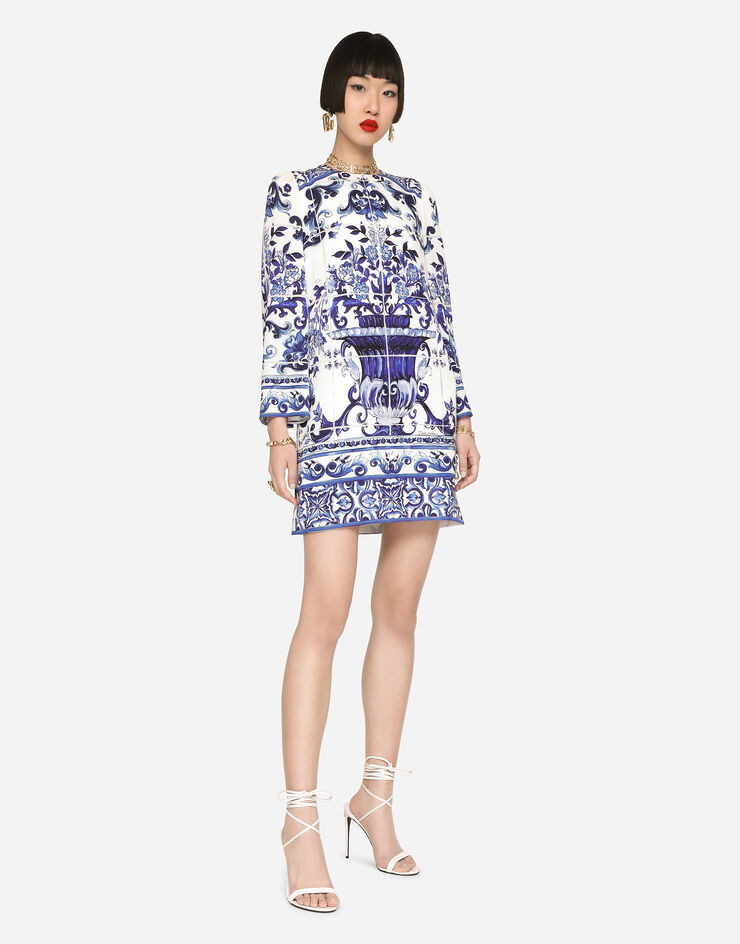 Dolce & Gabbana Majolica Print Dress - Janet Mandell