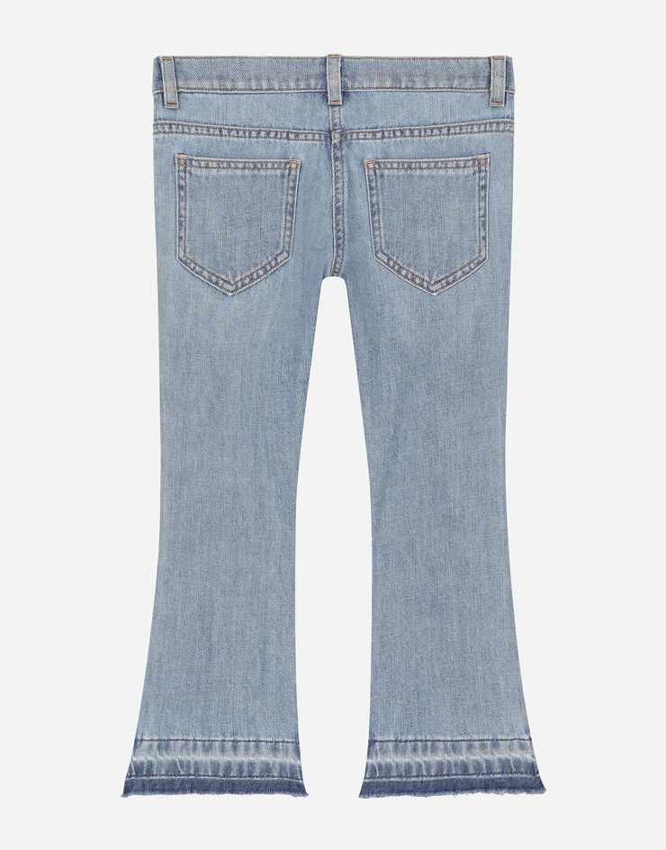 Dolce & Gabbana 5-pocket denim jeans with branded tag Multicolor L52F82LDC52