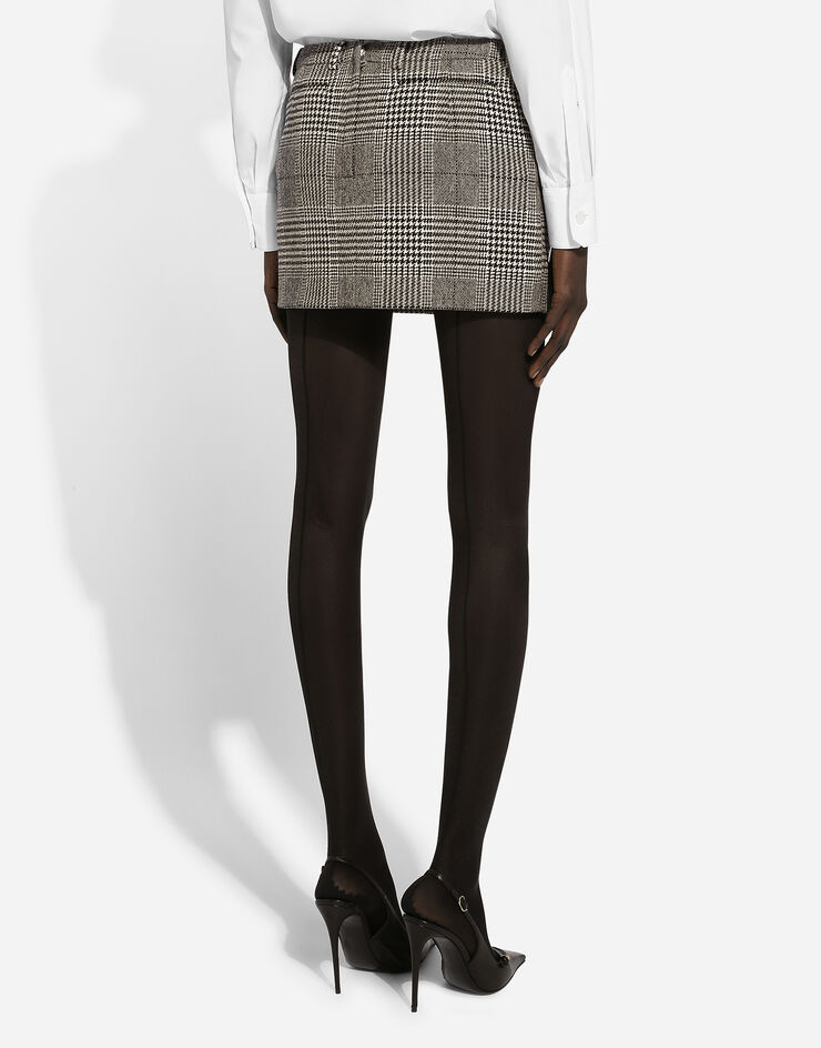 Dolce & Gabbana Glen plaid miniskirt Multicolor F4CXYTFQ2MV