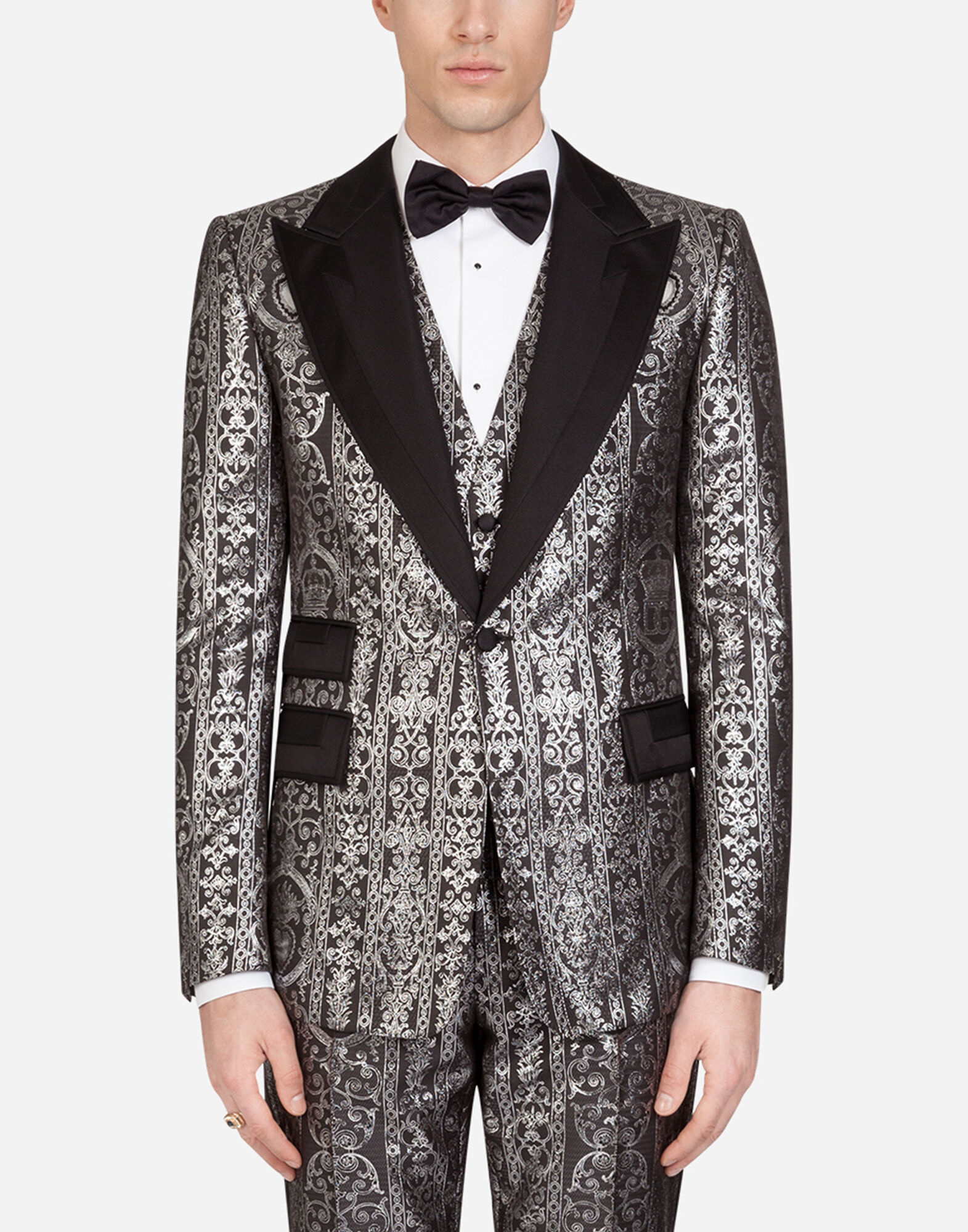 Men's Reversible Slim Fit Tuxedo Jacket Gradient Sequin Tuxedo – sweetearing