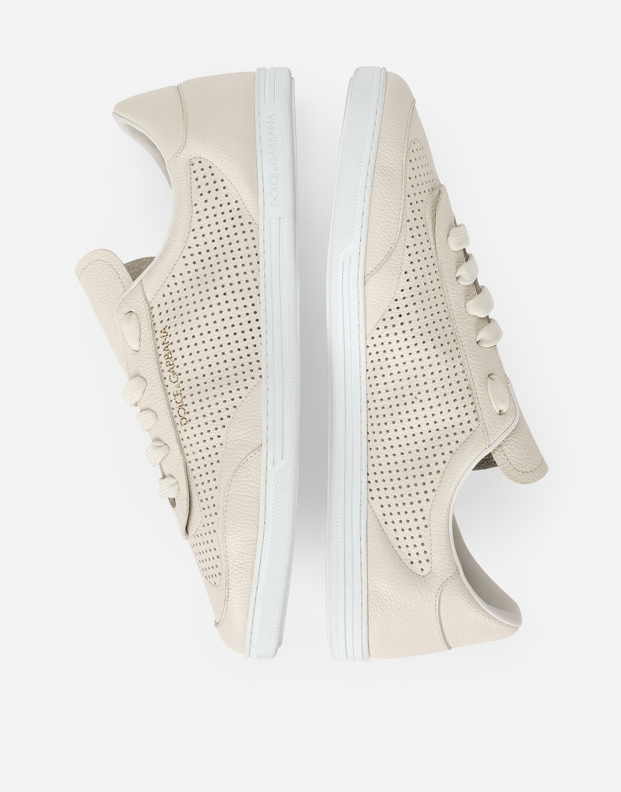 Perforated calfskin Saint Tropez sneakers in White for 