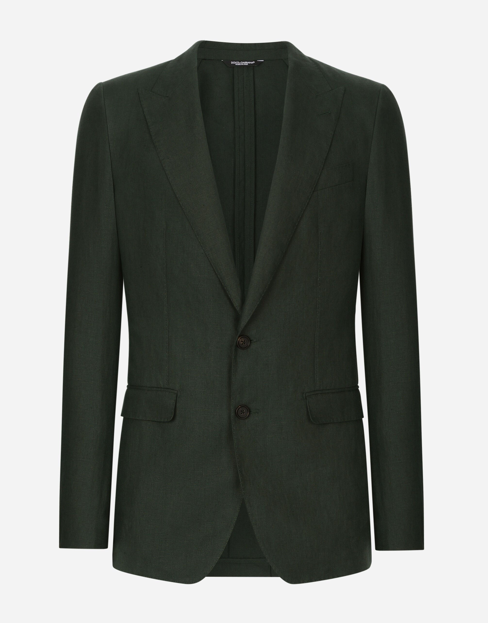 ${brand} Single-breasted linen Taormina-fit jacket ${colorDescription} ${masterID}