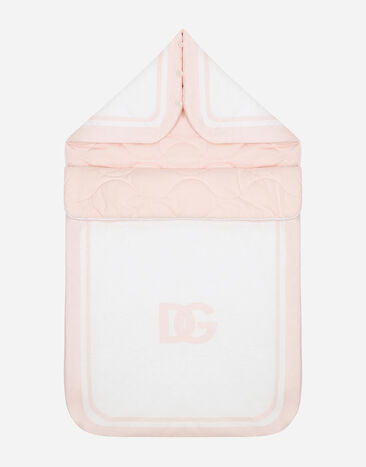 Dolce & Gabbana DG 徽标印花平纹针织睡袋 粉红 LNJAD8G7L5F