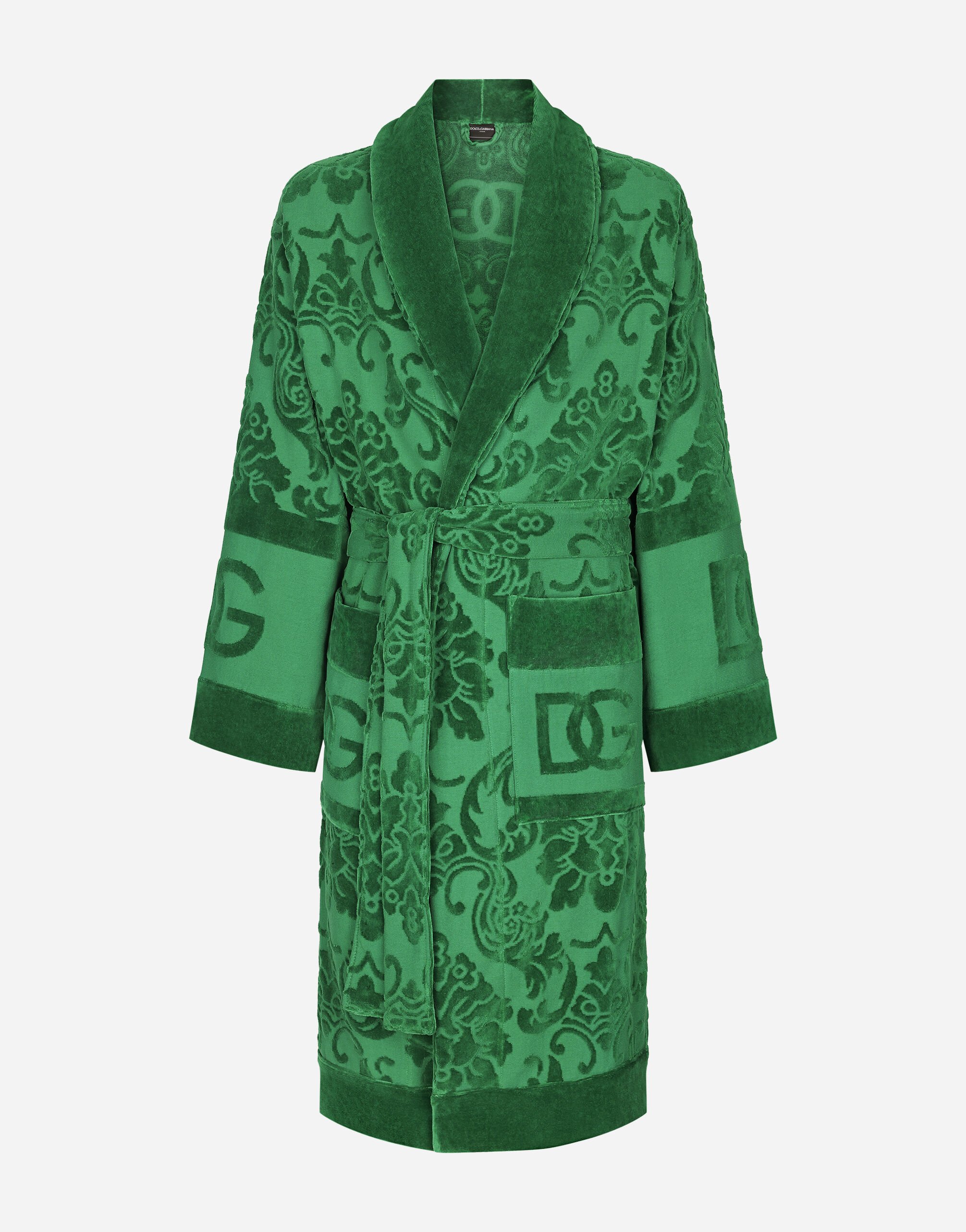 ${brand} Bathrobe in Terry Cotton Jacquard ${colorDescription} ${masterID}