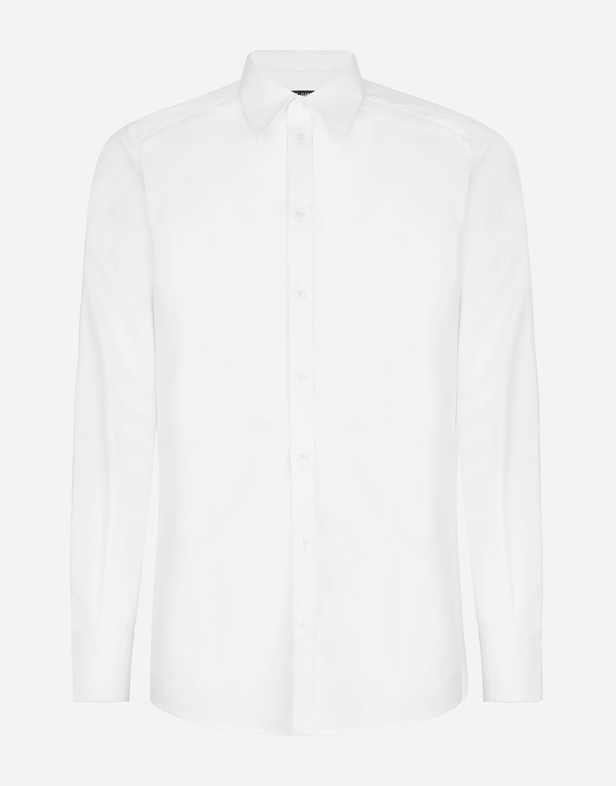 Dolce & Gabbana Cotton Martini-fit shirt White G5EJ0TGG826