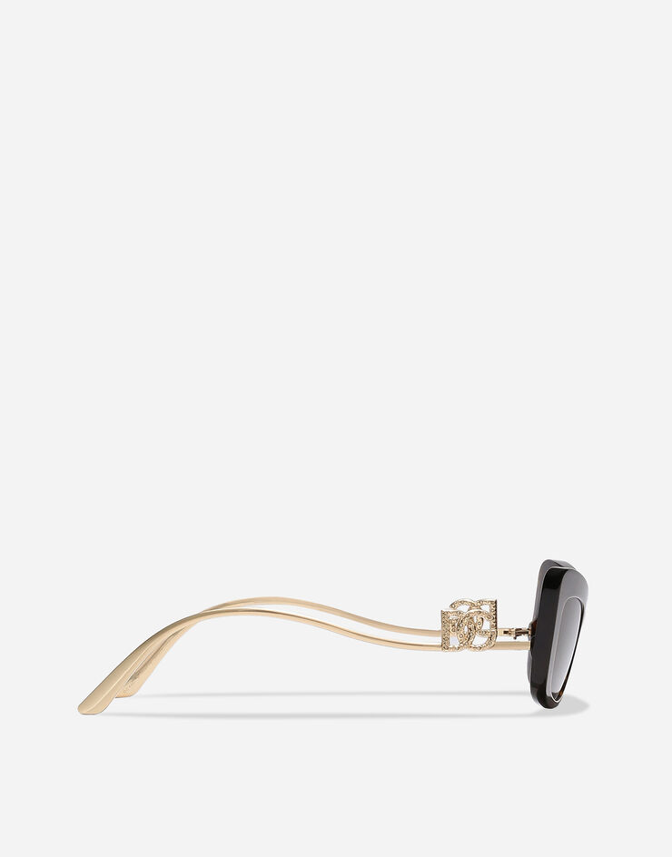 Dolce & Gabbana DG Crystal sunglasses коричневый VG4467VP273
