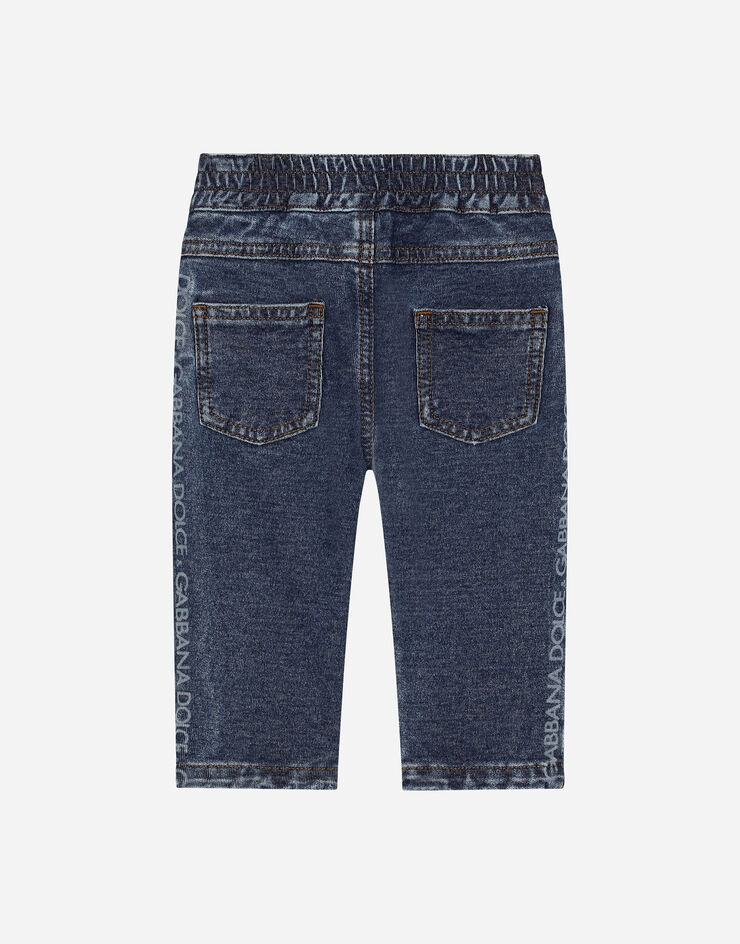 Dolce & Gabbana Jean 5 poches en denim avec logo Dolce&Gabbana Multicolore L1JPJQLDC78