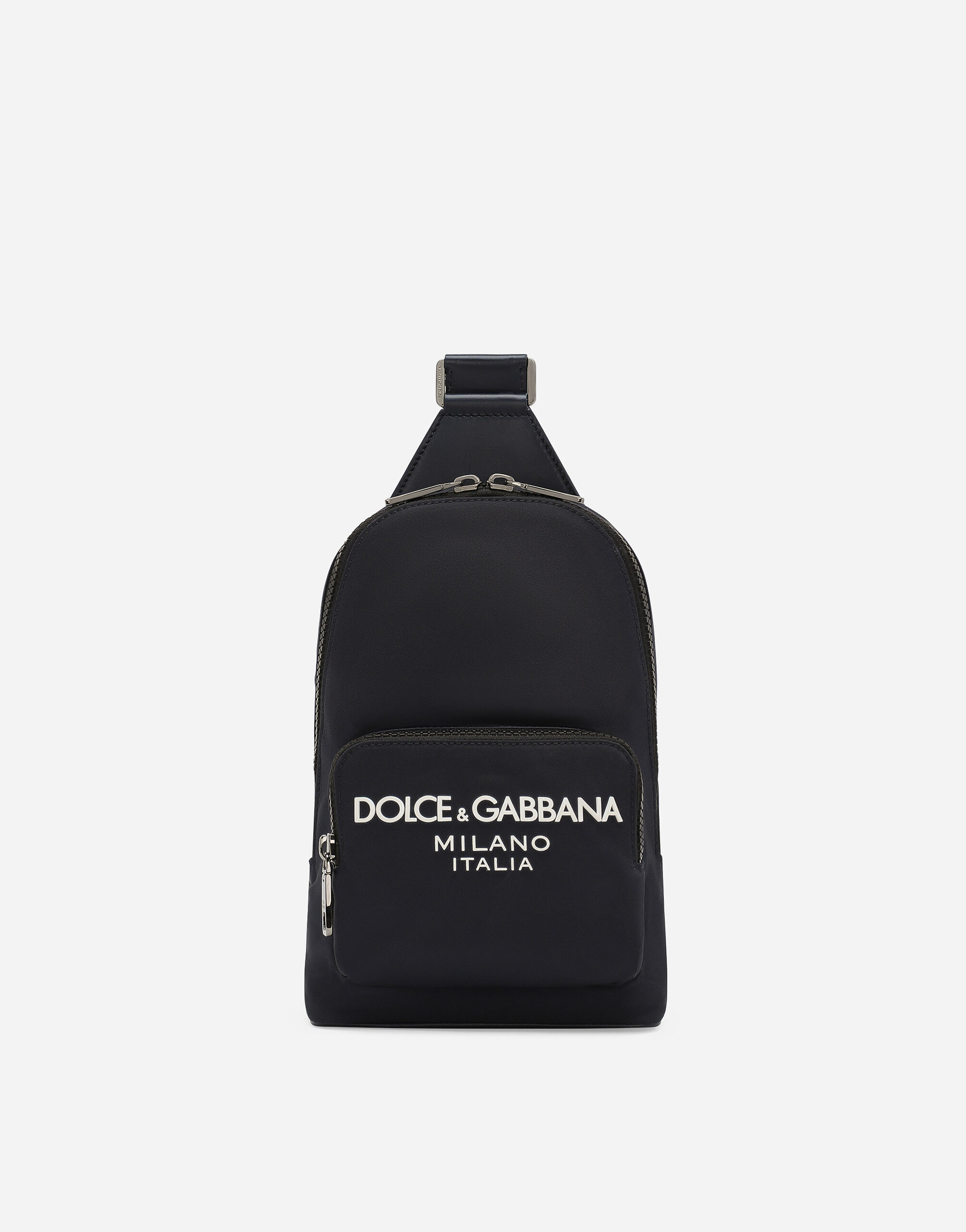 Dolce & Gabbana Sac à dos bandoulière en nylon Noir BM2331A8034