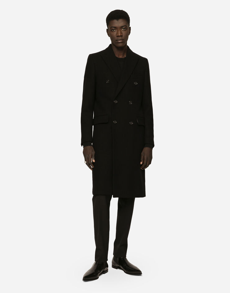 Dolce & Gabbana Двубортное пальто из шерсти черный G036JTHUMJ2