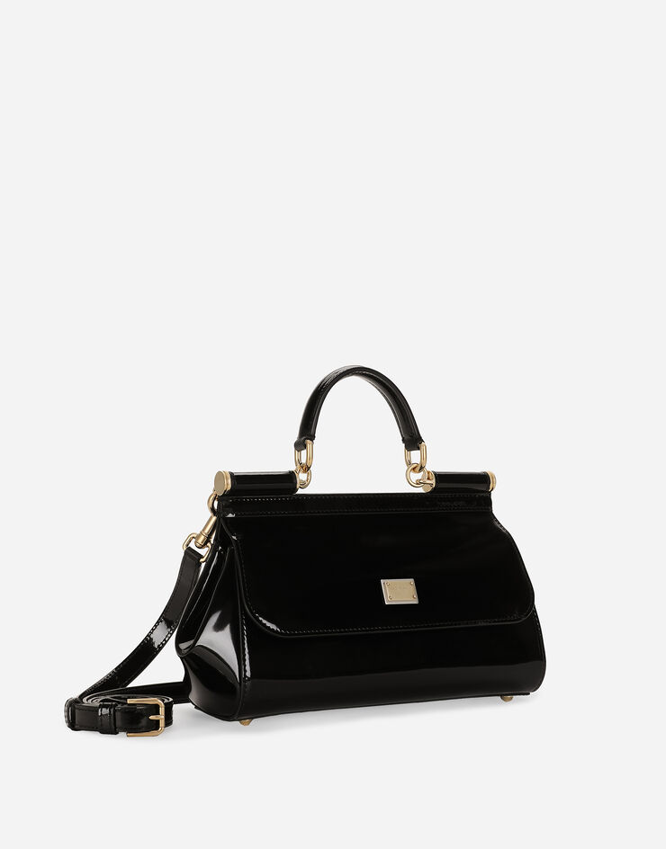 Dolce & Gabbana Elongated Sicily handbag Black BB7652A1037