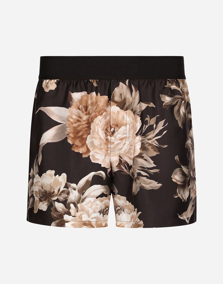 Dolce & Gabbana Shorts in seta stampa fiori Stampa M4F05TIS1UJ