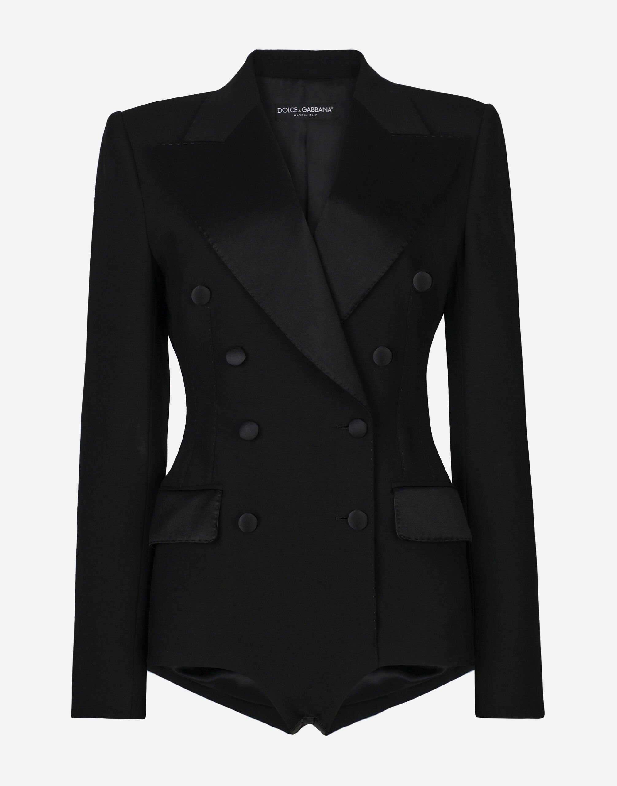 ${brand} Double-breasted tuxedo jacket bodysuit ${colorDescription} ${masterID}