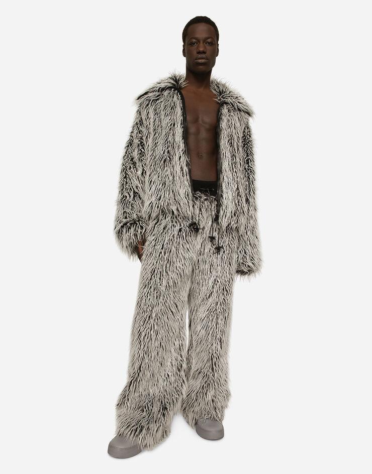 Faux fur jogging pants in | US for Multicolor Dolce&Gabbana®
