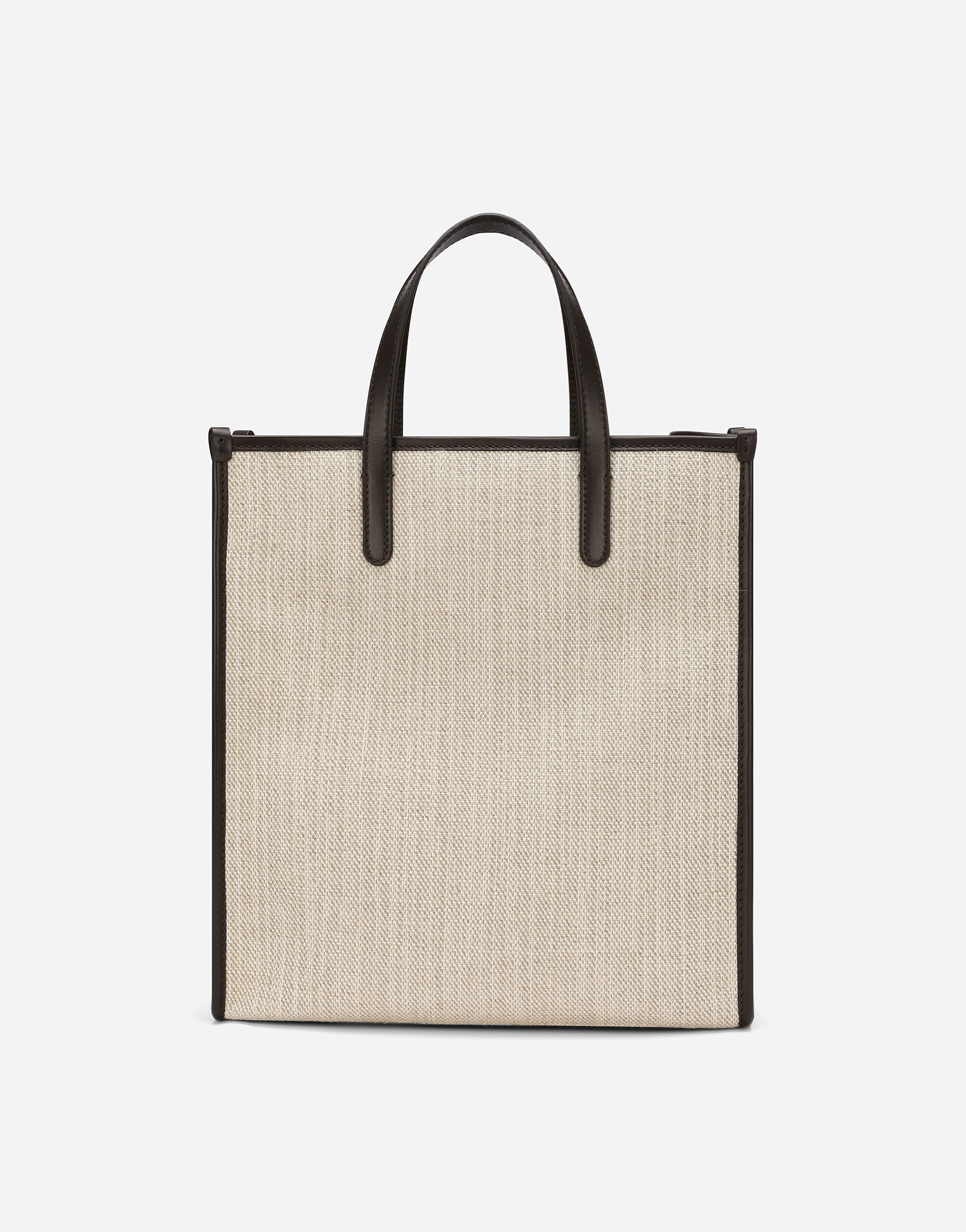 Small structured canvas shopper