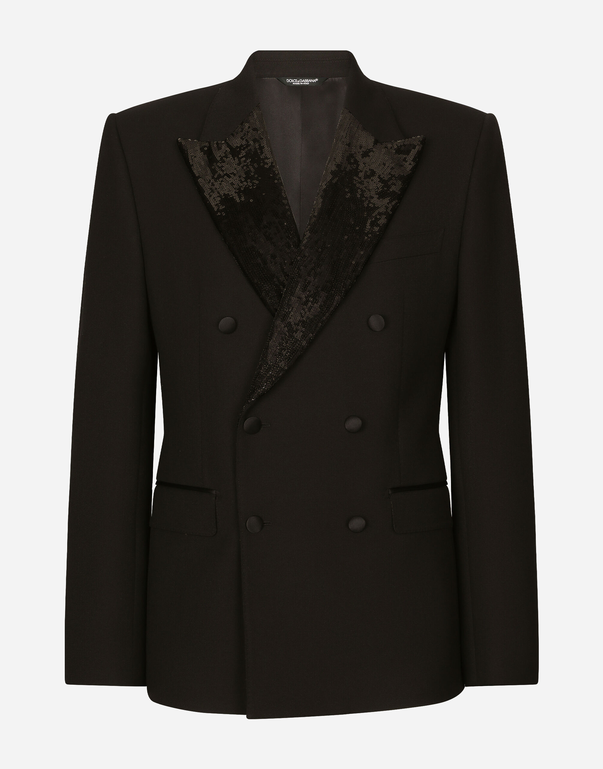 ${brand} Double-breasted wool Sicilia-fit tuxedo jacket ${colorDescription} ${masterID}