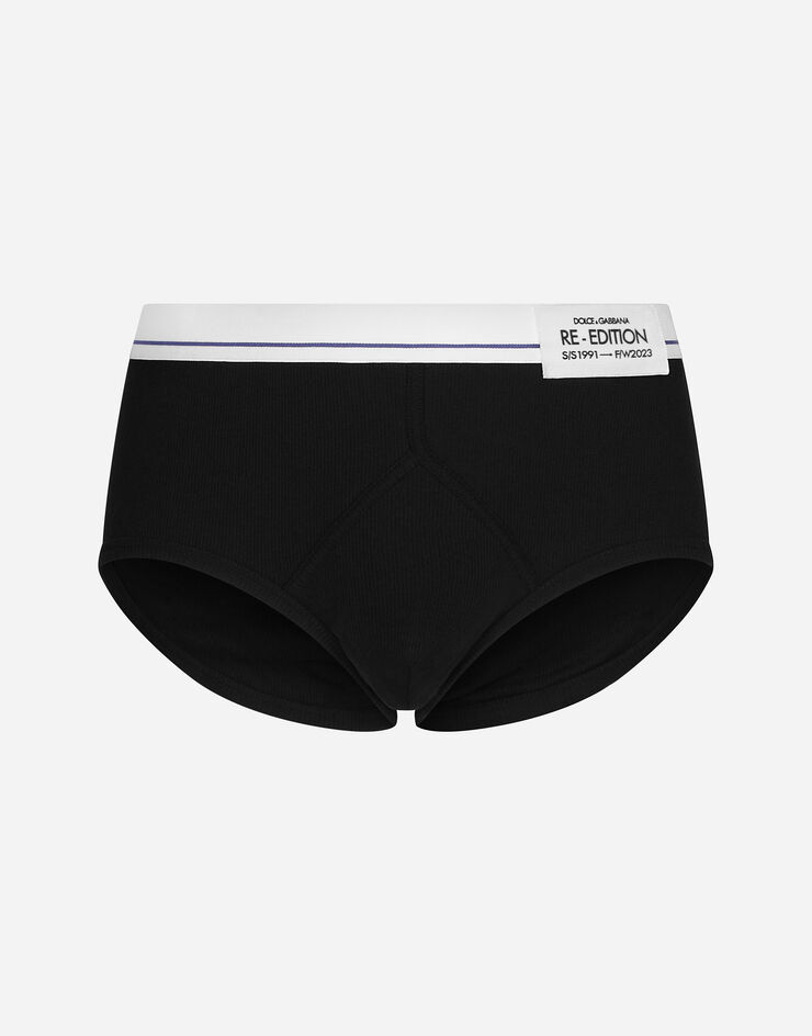 Men's 'brando' Underwear Briefs With Double Waistband by Dolce & Gabbana