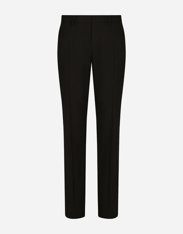 Dolce & Gabbana Pantalón sastre de sarga elástica Negro GY7BMTFUBBQ