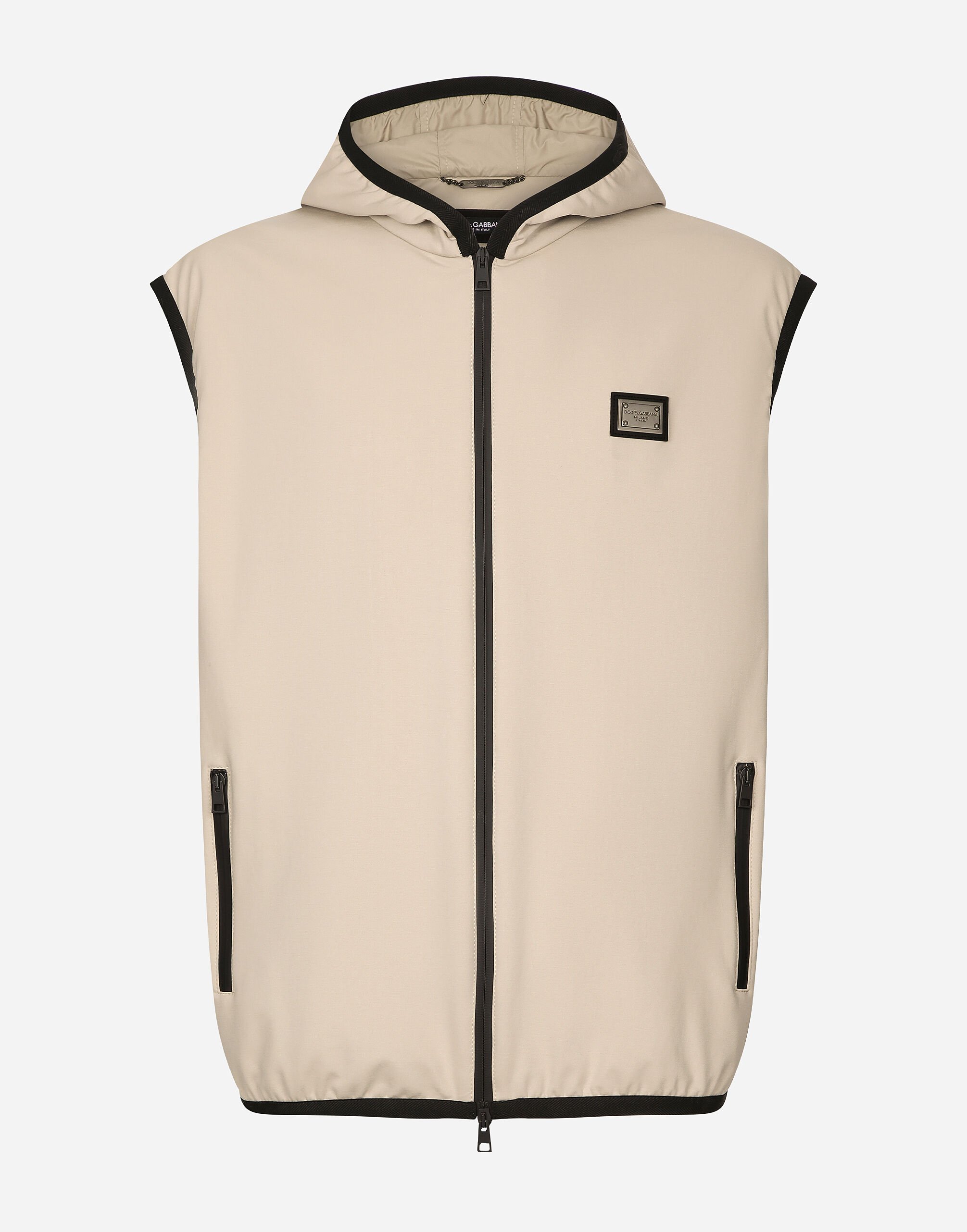 ${brand} Jersey vest with hood ${colorDescription} ${masterID}