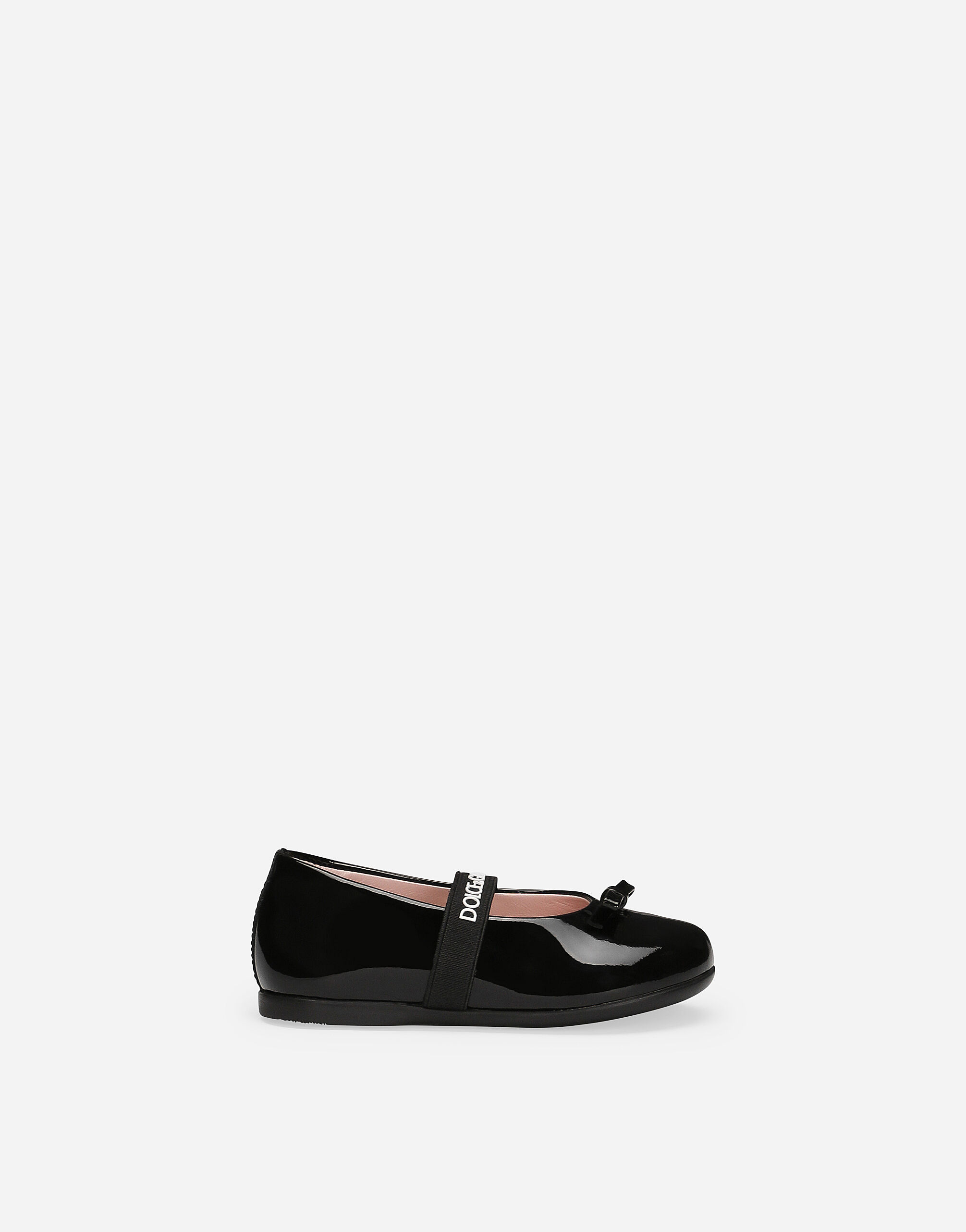 ${brand} Patent leather ballet flats with bow ${colorDescription} ${masterID}