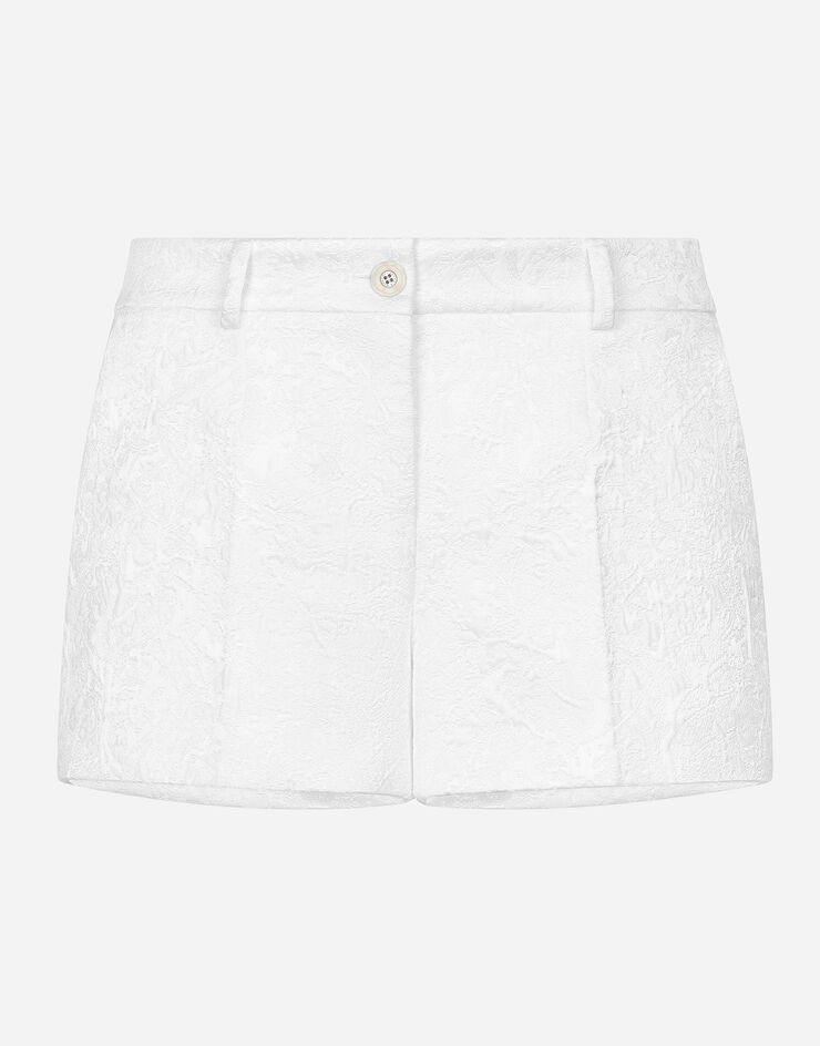 Dolce & Gabbana Shorts de brocado Blanco FTC55TFJTBV