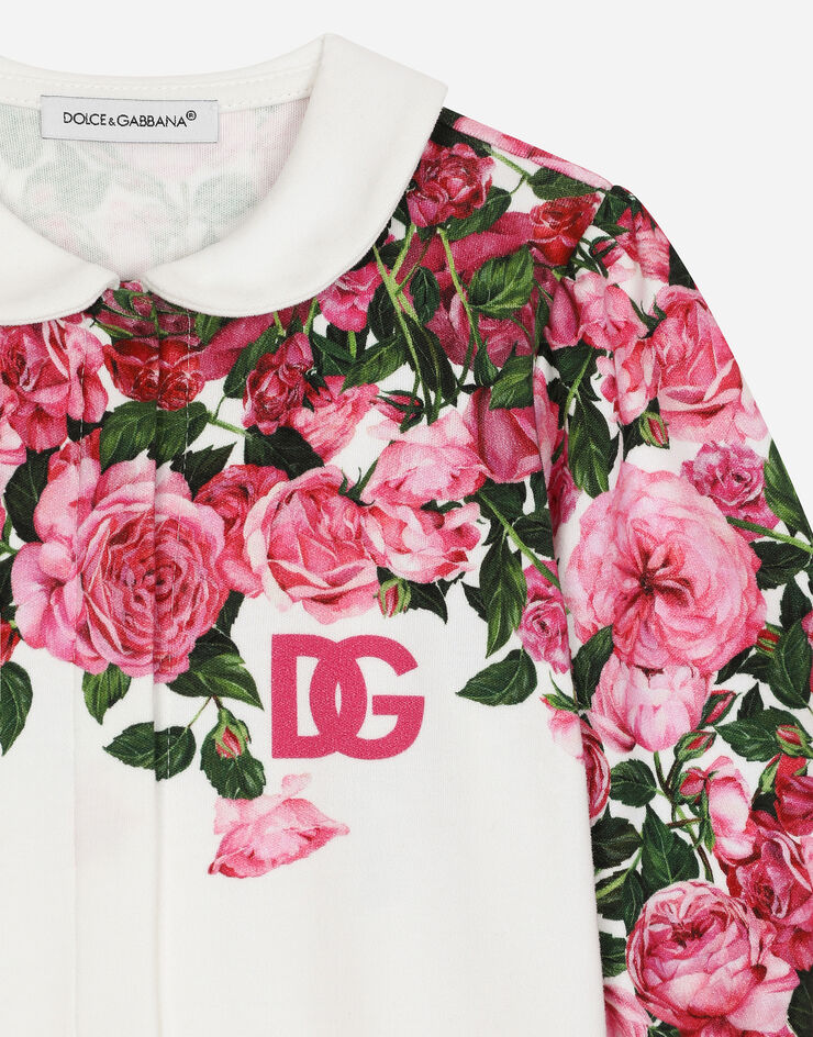 Dolce & Gabbana ローズプリント コットンインターロック 3点 ギフトセット Print L2JO2YII7E8