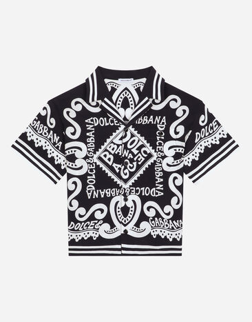 Dolce & Gabbana 마리나 프린트 바틱 셔츠 인쇄 L44S10FI5JO