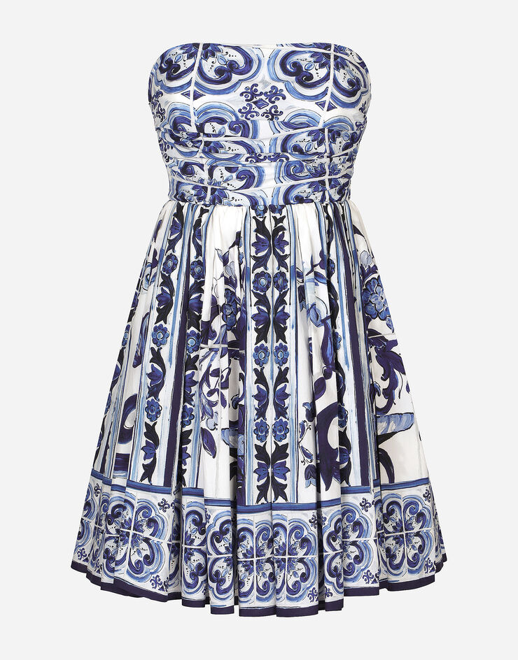 Dolce&Gabbana mini dress with majolica print
