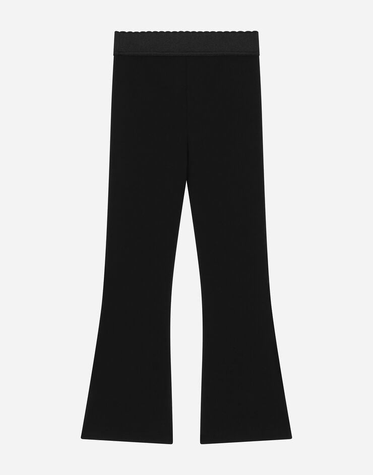 Dolce & Gabbana Jersey pants with Dolce&Gabbana logo Black L5JPC1G7N3S