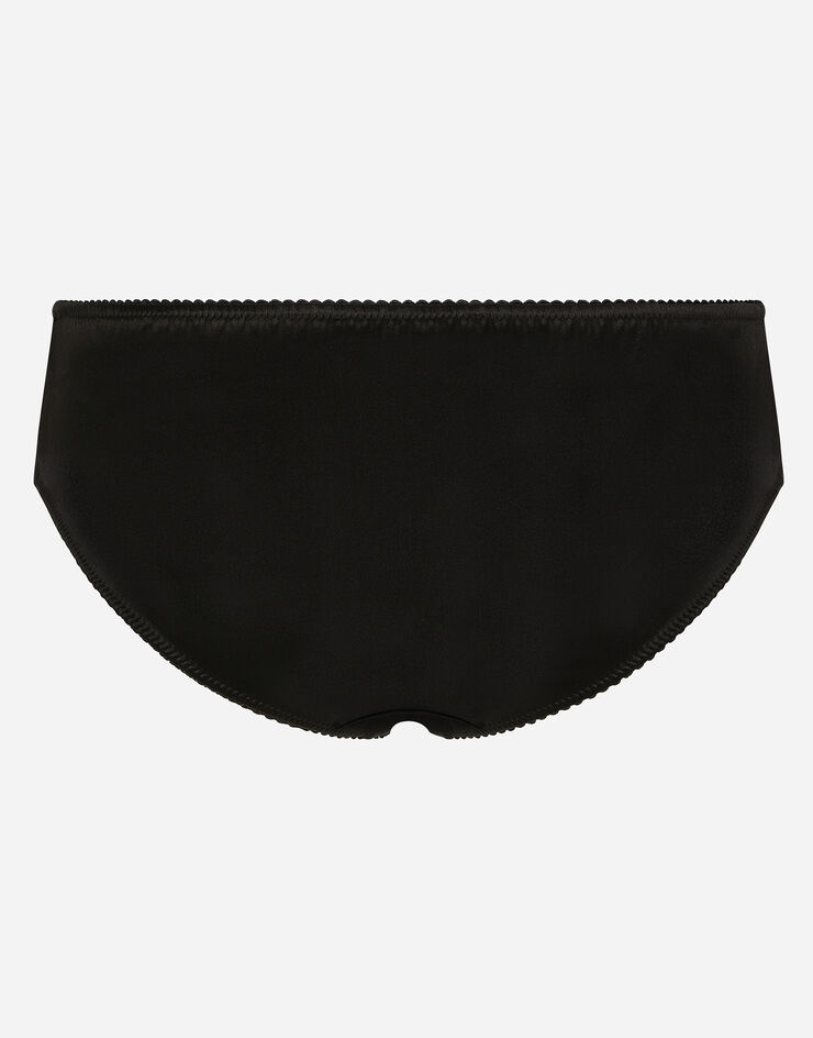 Satin Panties In Black For Dolceandgabbana® Us