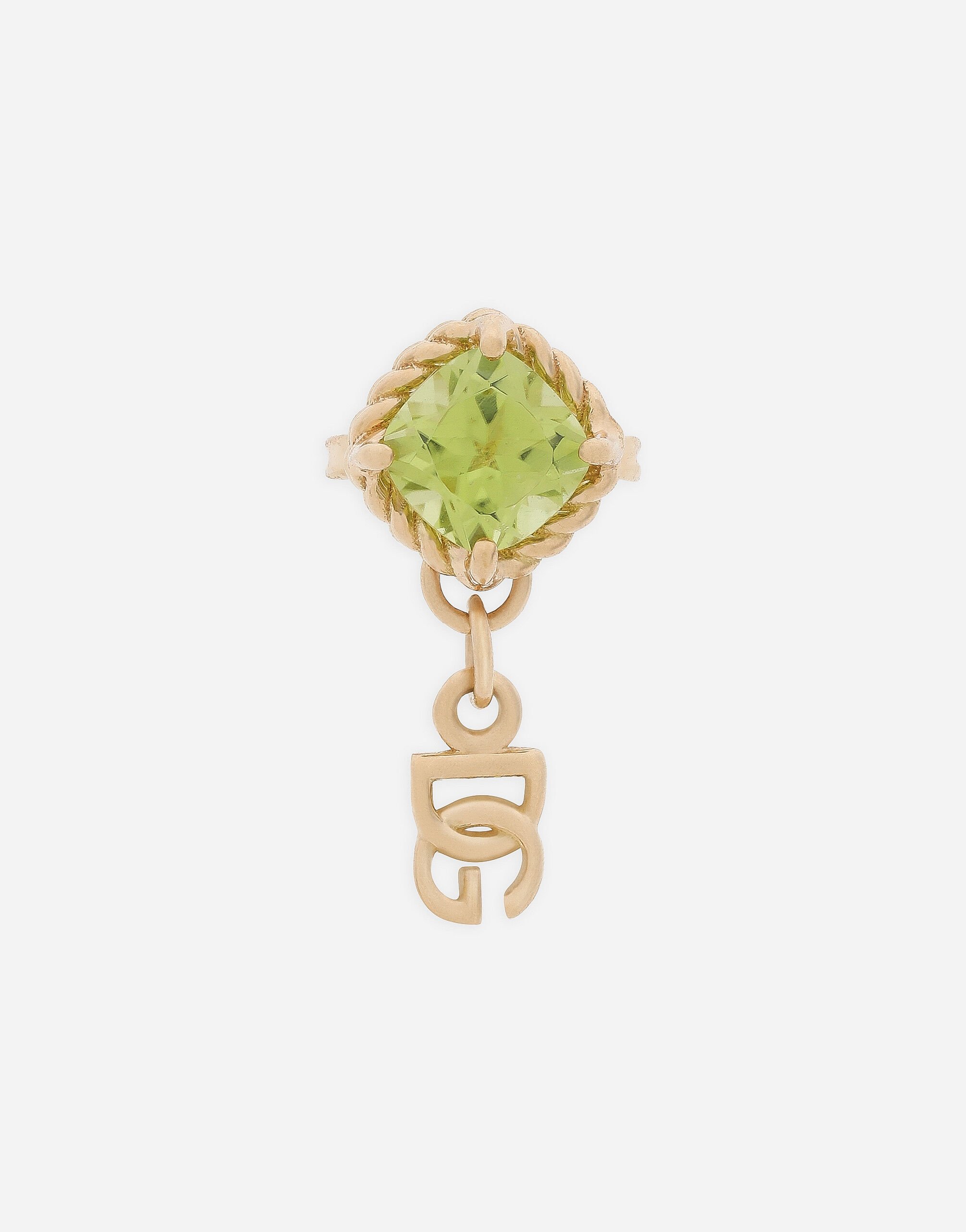 ${brand} Anna earring in yellow gold 18Kt and peridot ${colorDescription} ${masterID}