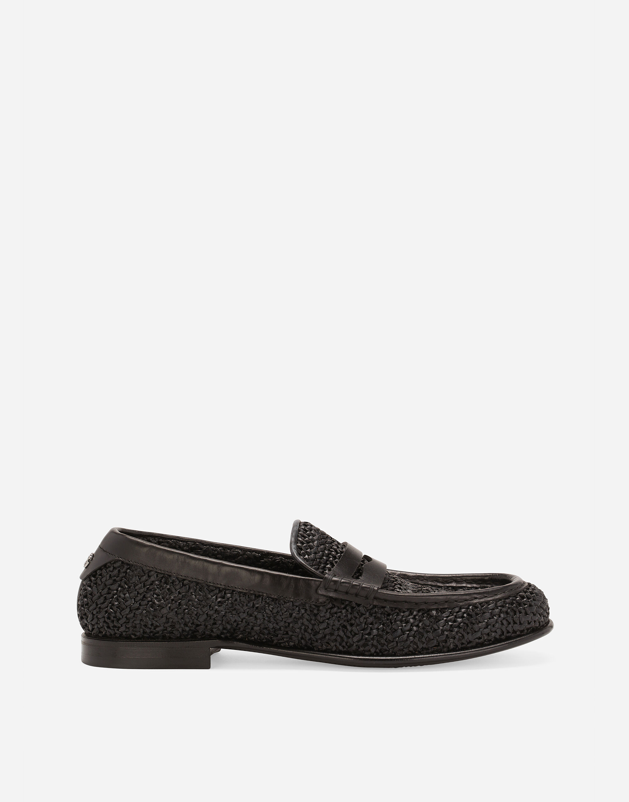 Dolce & Gabbana Woven raffia loafers Brown A50523AJ183