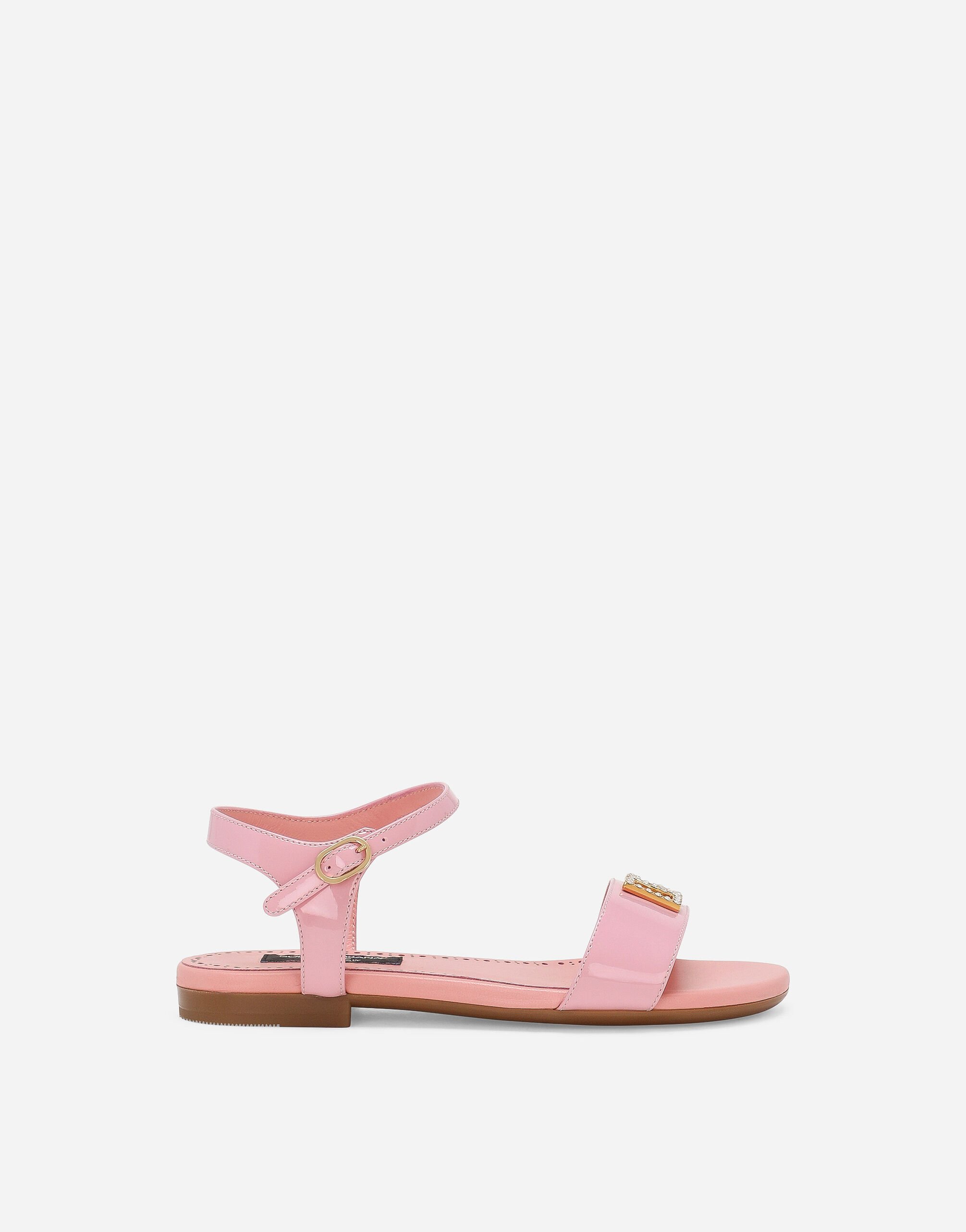 Dolce & Gabbana Patent leather sandals Pink D11294A4831