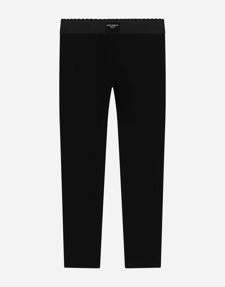 Dolce & Gabbana 标牌平纹针织打底裤 黑 L5JP3JG7M7J