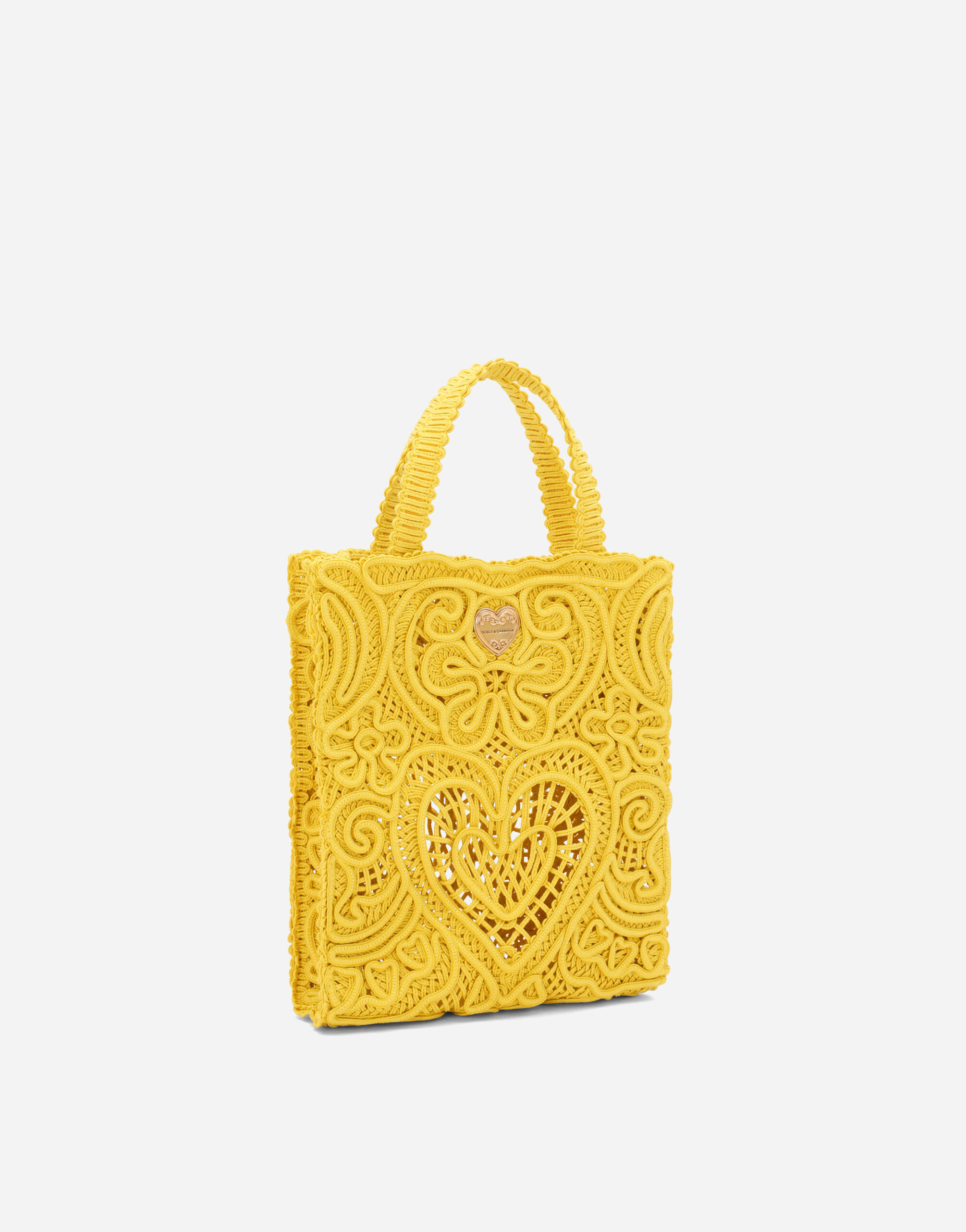 Small Beatrice shopper in Yellow for | Dolce&Gabbana® US