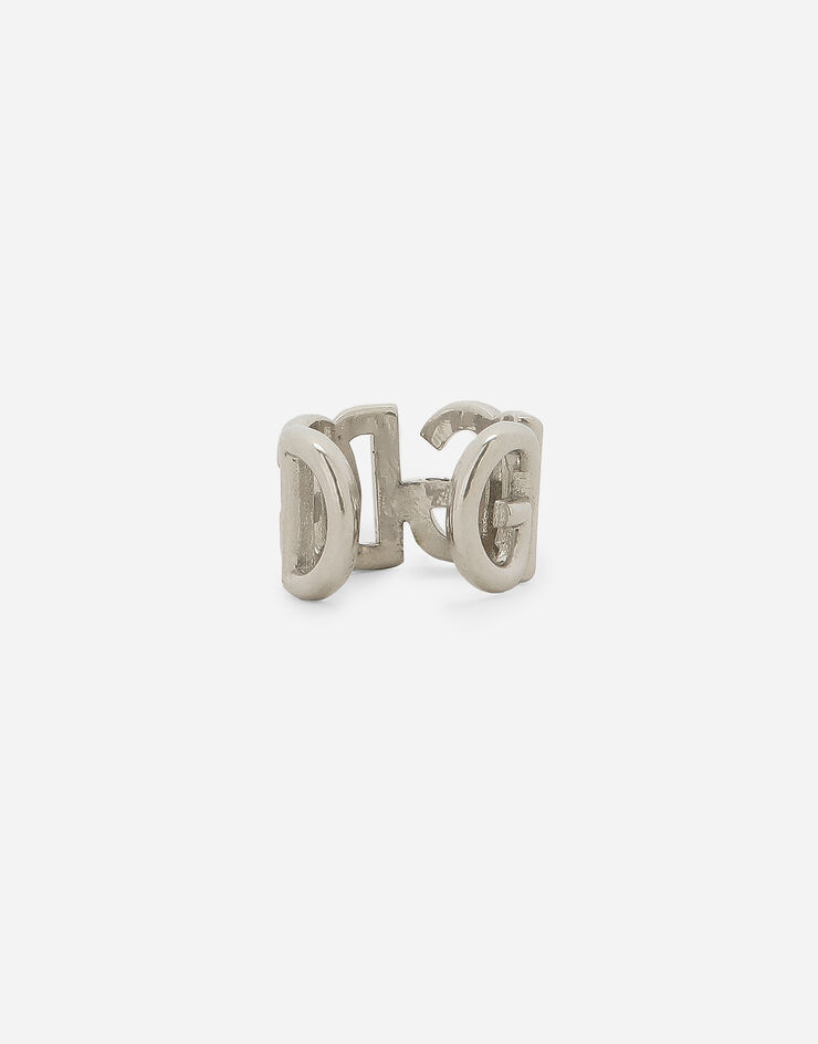 Dolce & Gabbana Single ear cuff with DG logo Plateado WEP7L1W1111