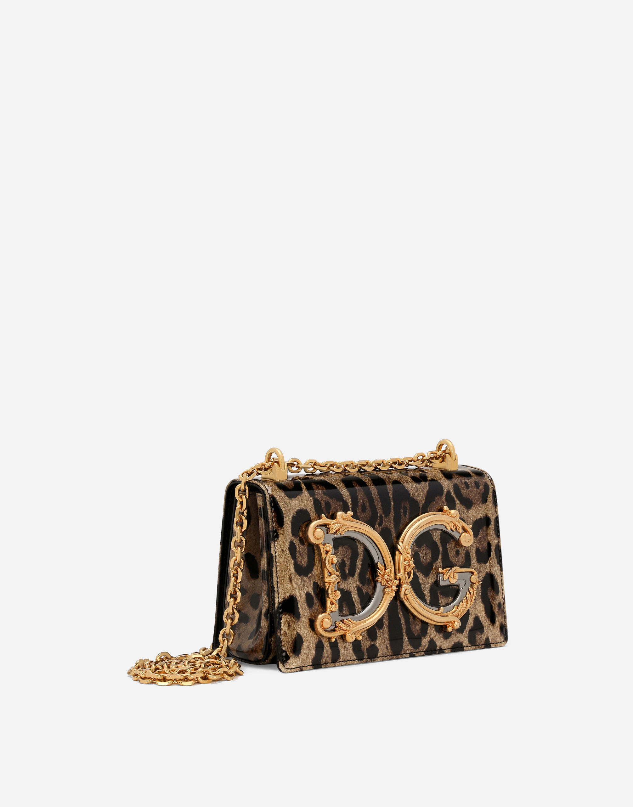 Dolce & Gabbana Medium DG Girls shoulder bag female Animal Print