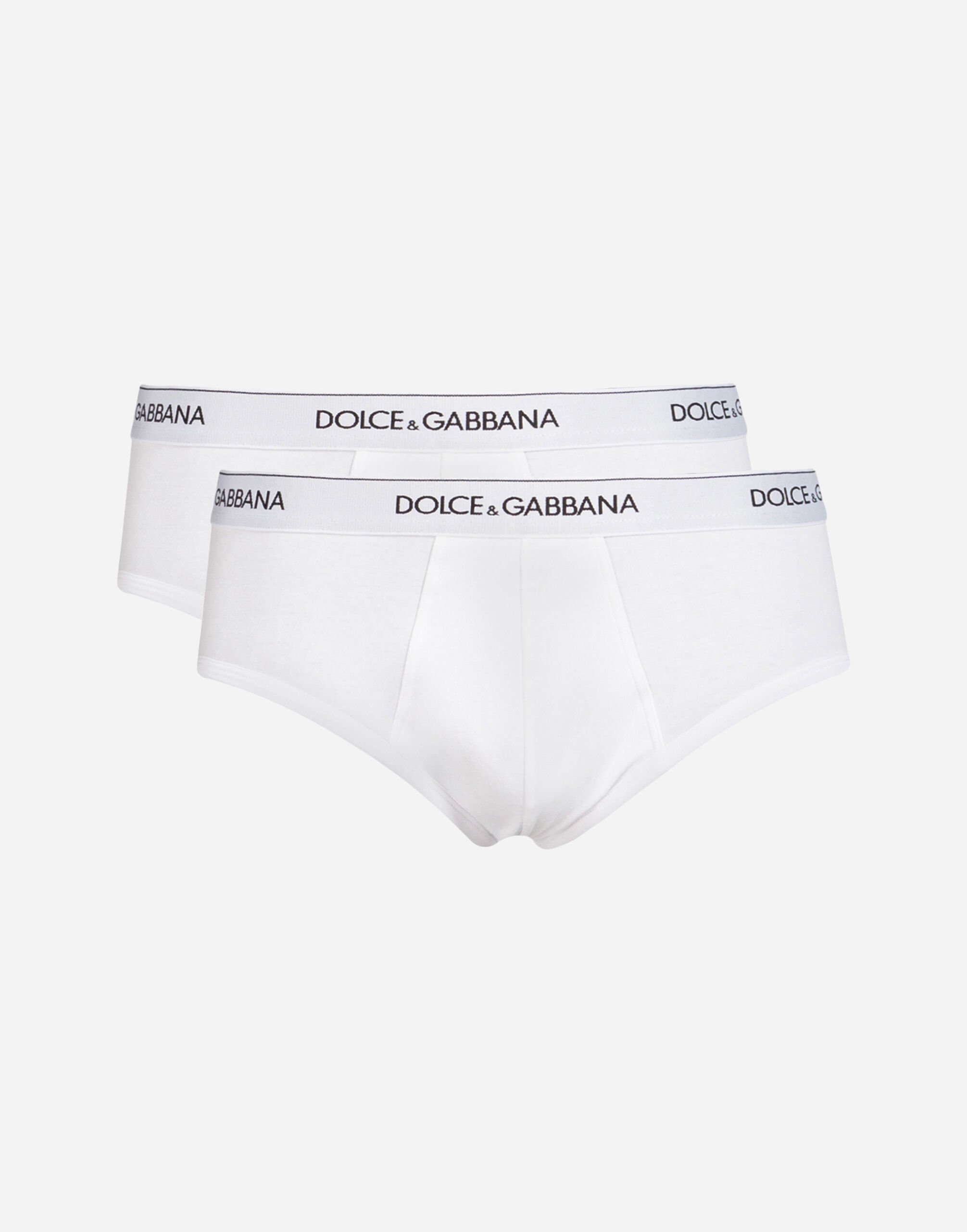 Dolce & Gabbana Brando ブリーフ ストレッチコットン 2枚パック プリ G031TTHI1SV