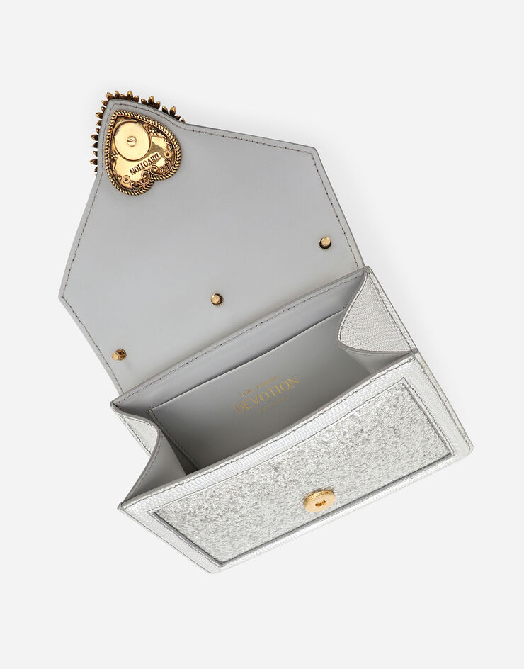 Dolce&Gabbana Bolso de mano Devotion pequeño Plateado BB6711AN586