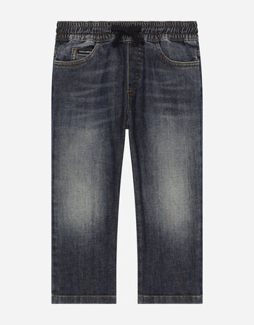 Dolce & Gabbana Blue wash stretch denim jeans Print L4JQT4II7EF
