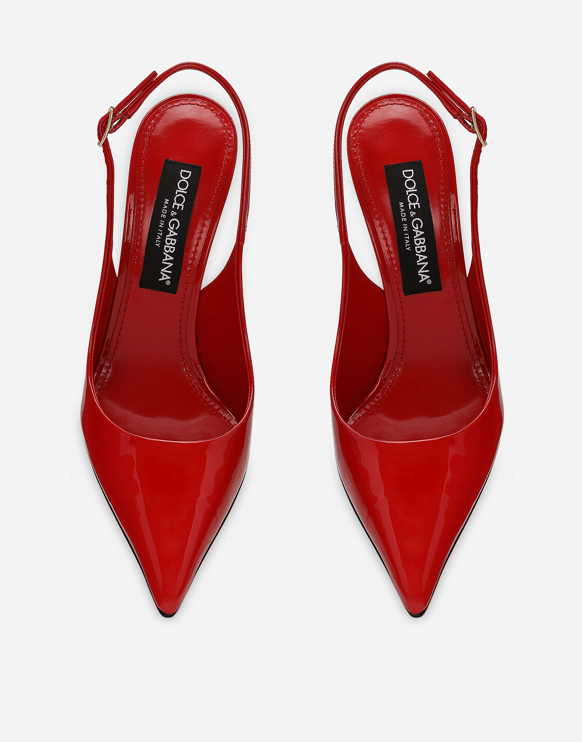 Dolce&Gabbana Patent leather slingbacks female Red