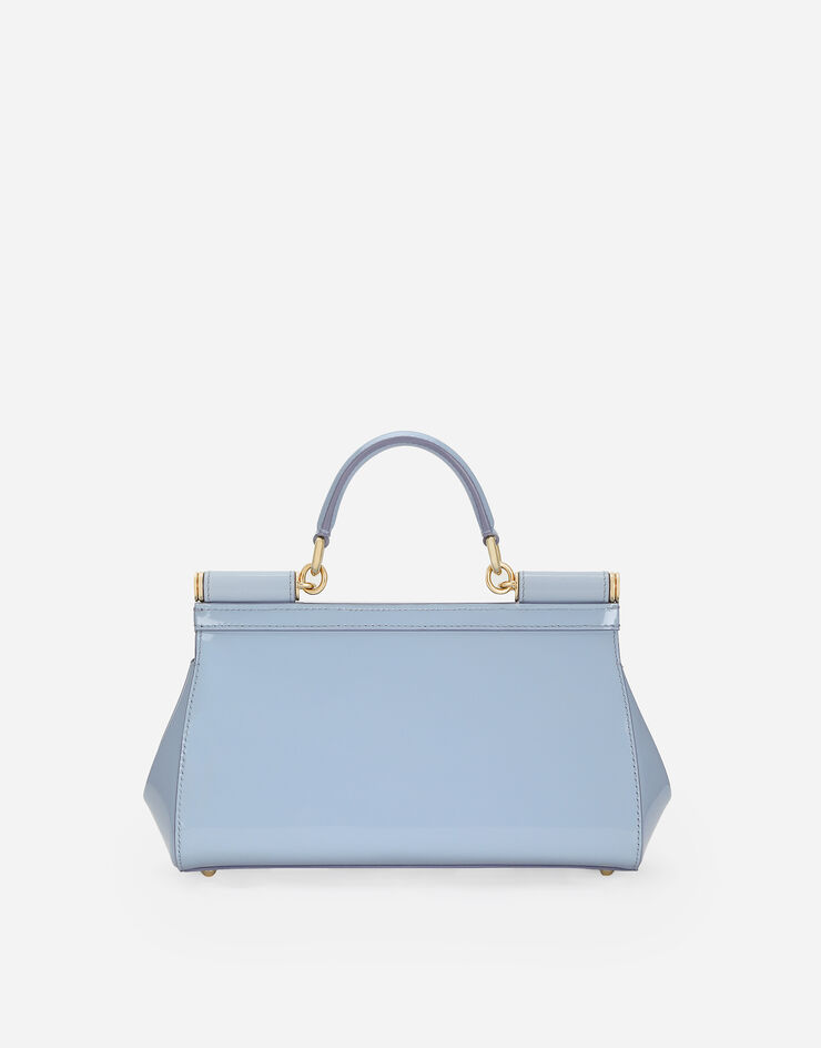 Dolce & Gabbana Sac à main Sicily moyen format allongé Bleu Clair BB7652A1037