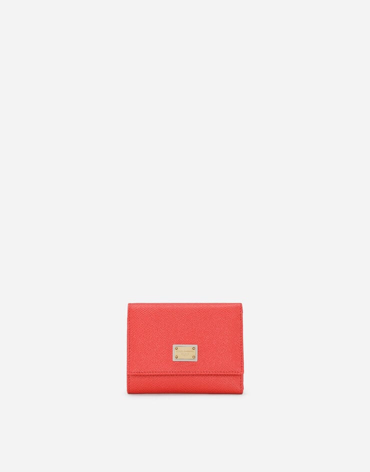 Dolce & Gabbana 태그 장식 프렌치 플랩 지갑 오렌지 BI0770A1001